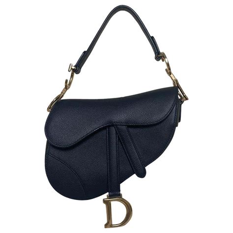 Mini Saddle Soft Bag Black Grained Calfskin 